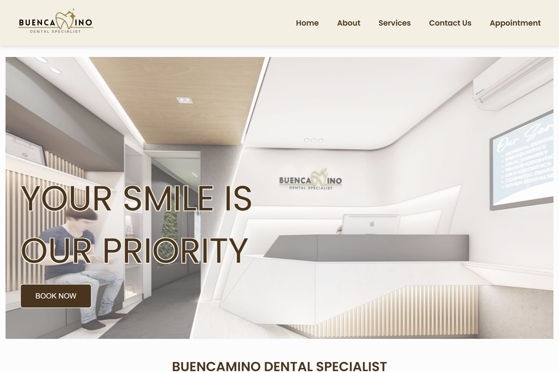 Buencamino Dental Clinic Home Page