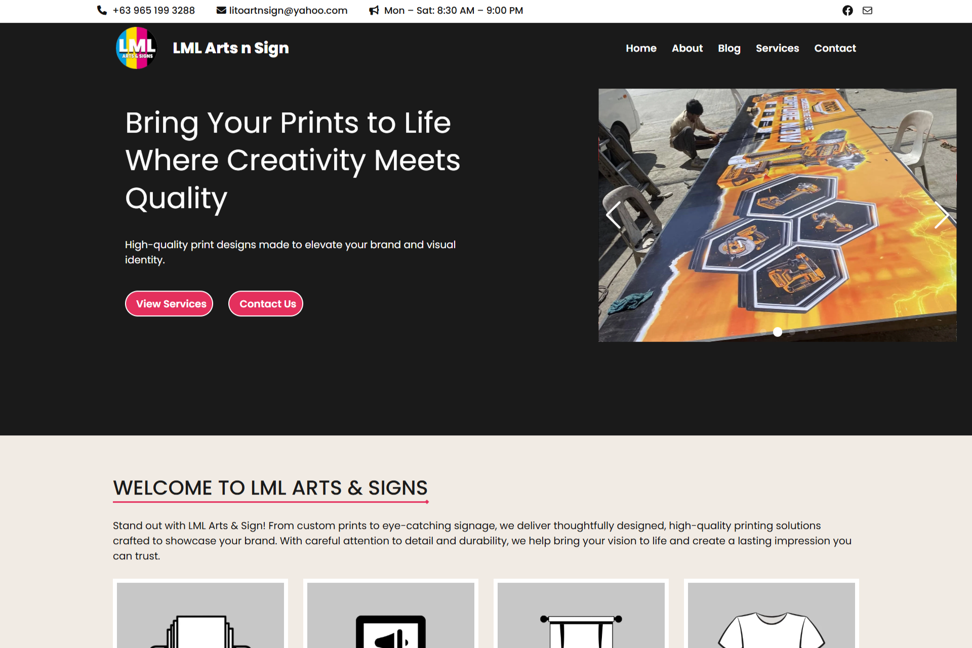 LML Art n Sign Home Page