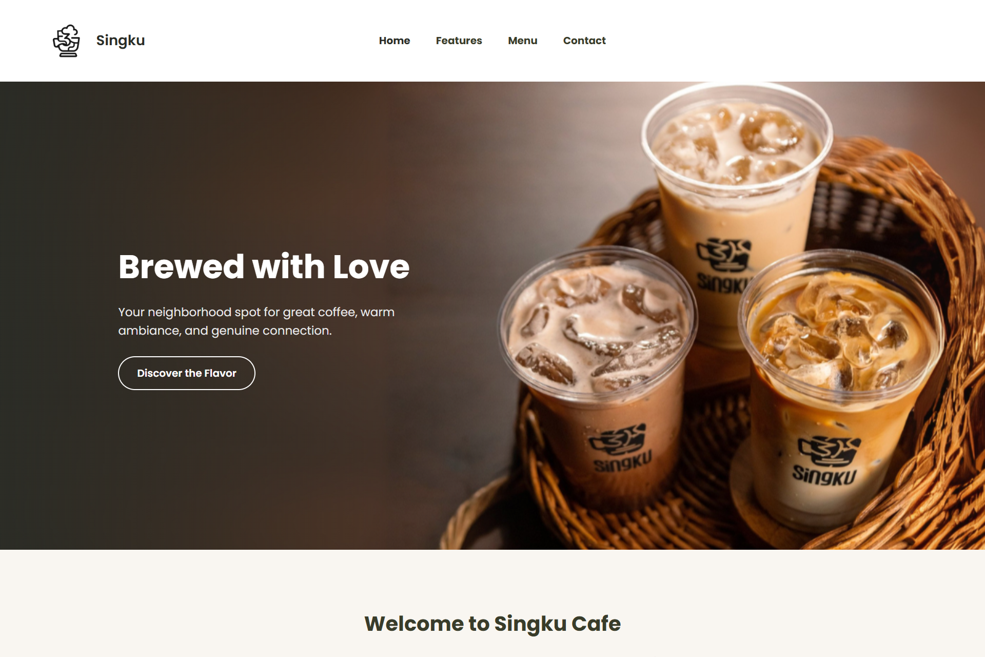 Singku Cafe Home Page