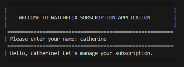Watchflix Subscription Application